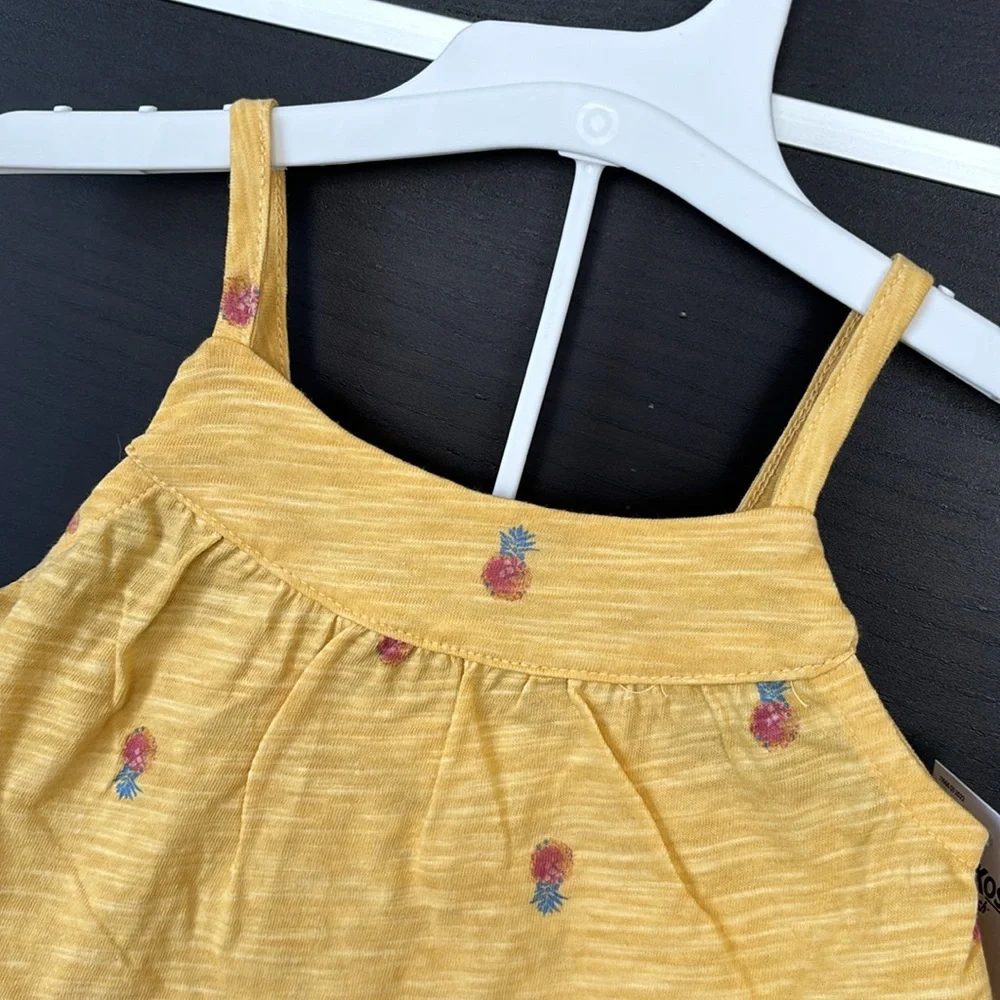 OshKosh B'Gosh Baby Girl's Yellow Pineapple Ruffle Top & Bottom Matching…